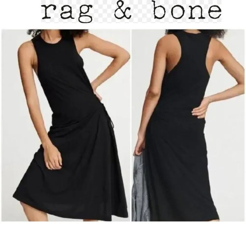 Rag & Bone XS blackLuca Midi Dress